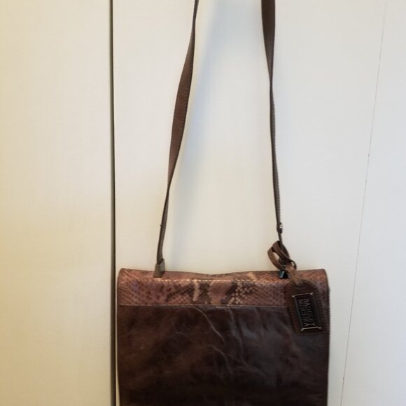 BADGLEY MISCHKA BROWN LEATHER HANDBAG - Mint condition - Picture 3 of 7